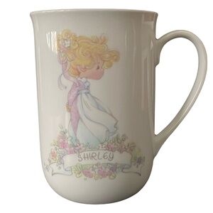 Vintage 1989 Precious Moments Shirley Mug | Enesco Your Name is a Precious Gift